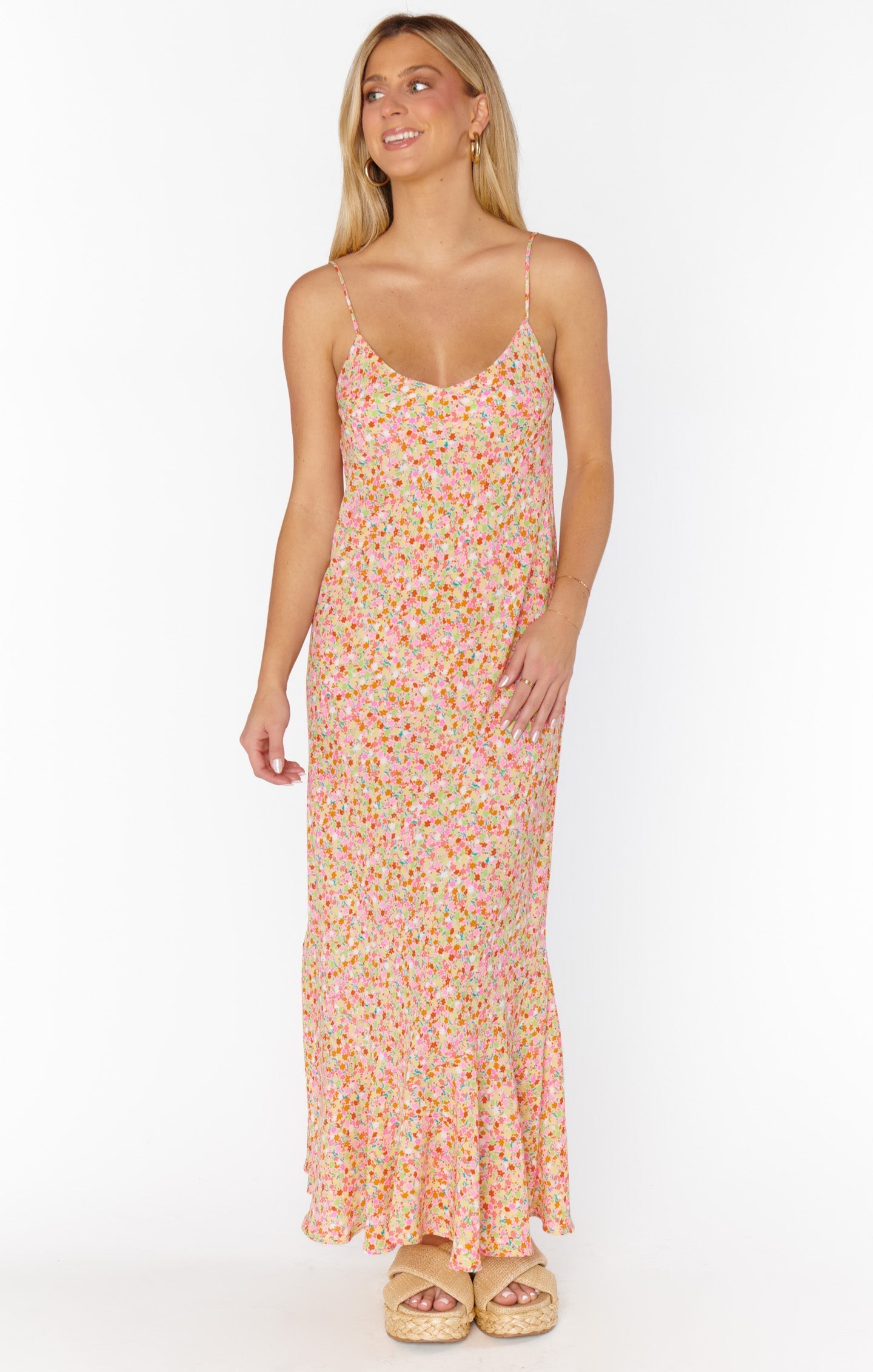 Uptown Slip Dress ~ Beachy Blossom