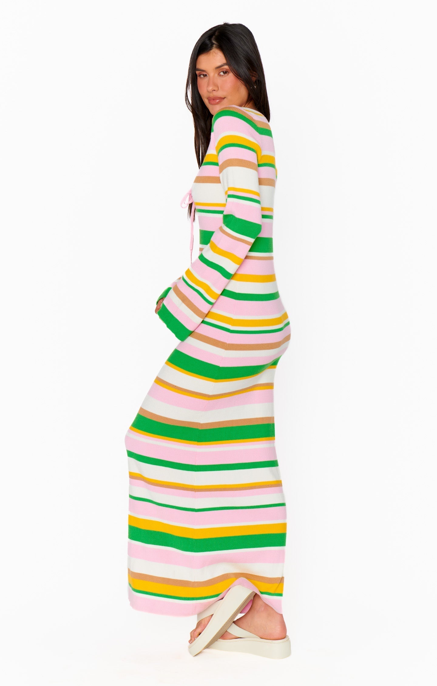 Vacay Maxi Dress ~ Multi Rib Knit