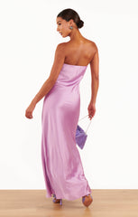 Taylor Tube Dress ~ Lilac Luxe Satin