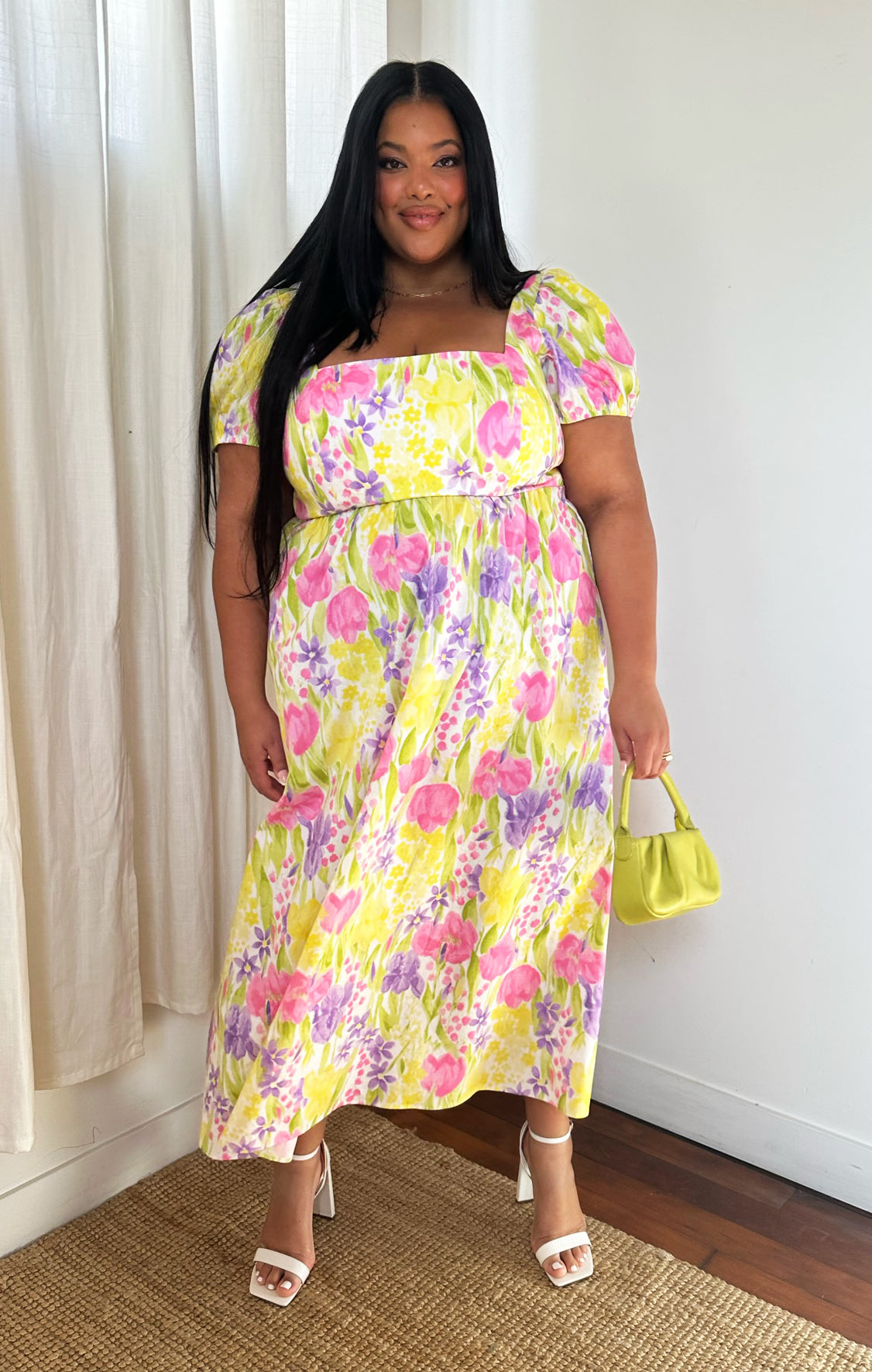 Smitten Midi Dress ~ Blooming Tulips