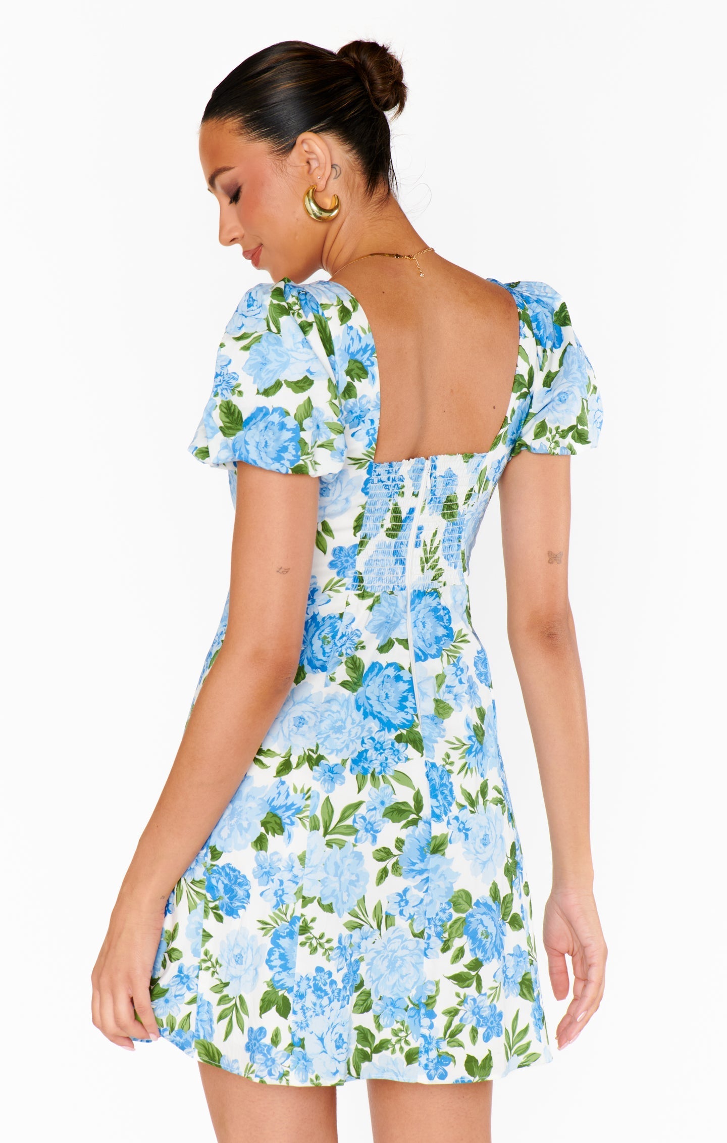 Mia Dress ~ Cottage Floral Blue