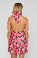Jasmine Tie Mini Dress ~ Rosie Blooms