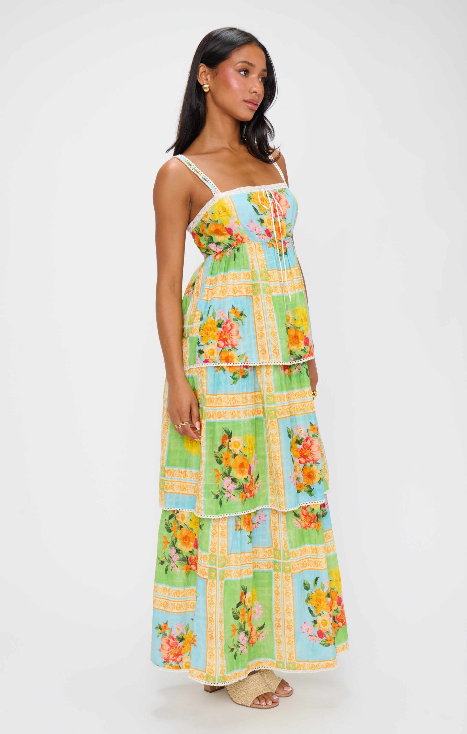 Peyton Midi Dress ~ Country Bouquet