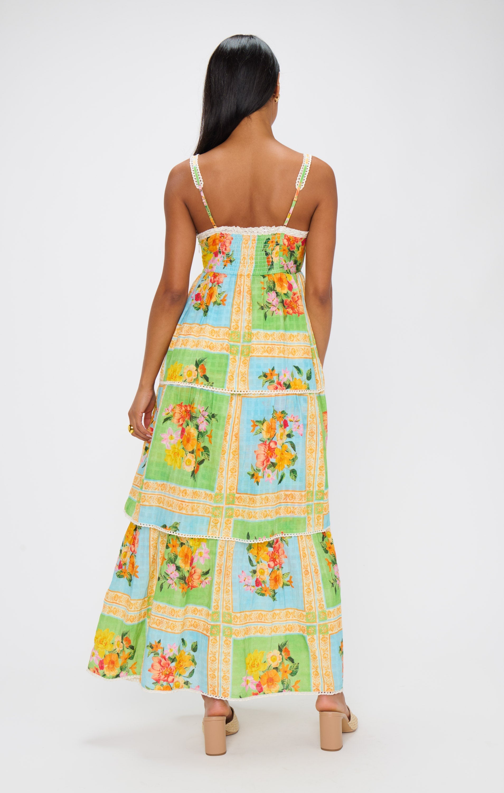 Peyton Midi Dress ~ Country Bouquet