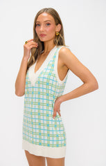 Hartford Tank Sweater Dress ~ On The Green Plaid Knit