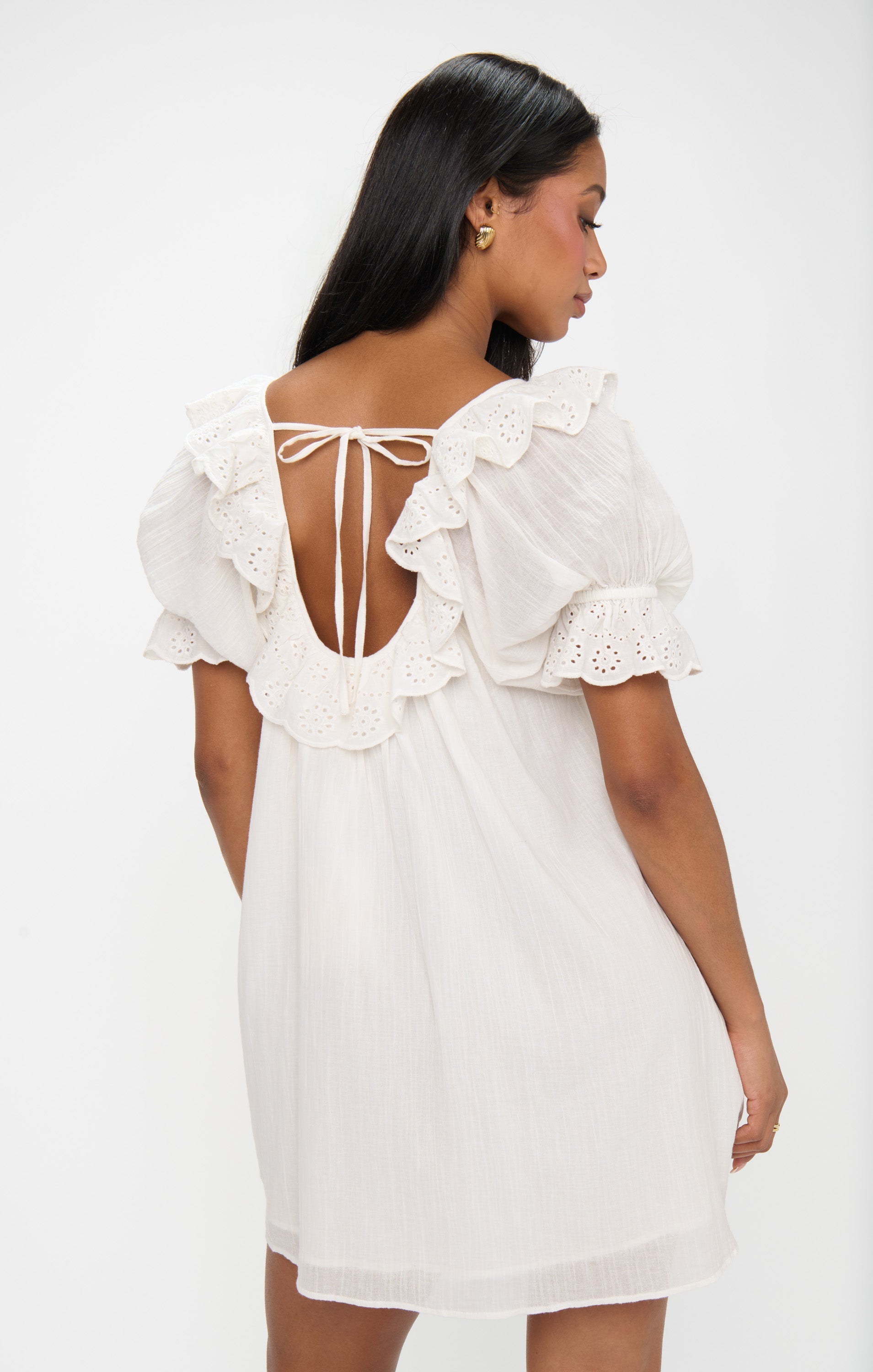 Toulouse Dress ~ White Eyelet