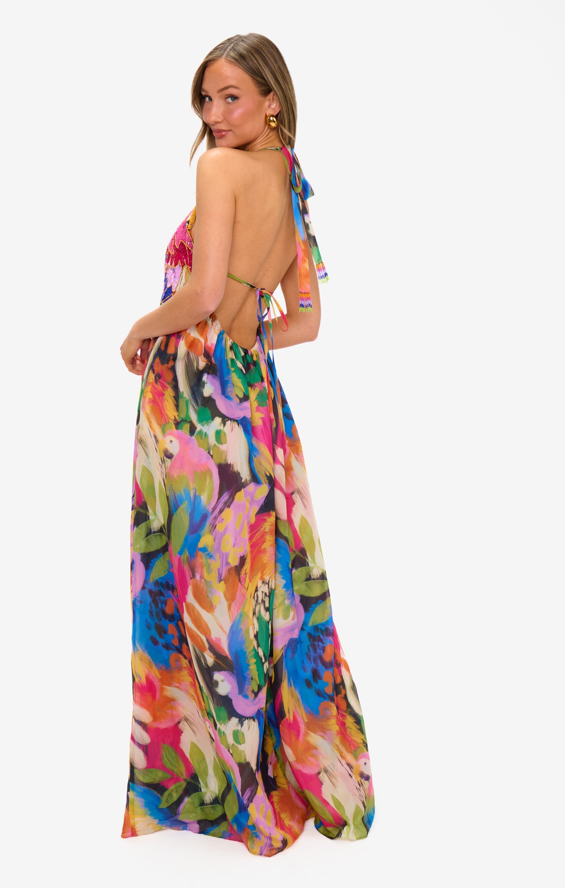 Valentina Maxi Dress ~ Midnight in Rio