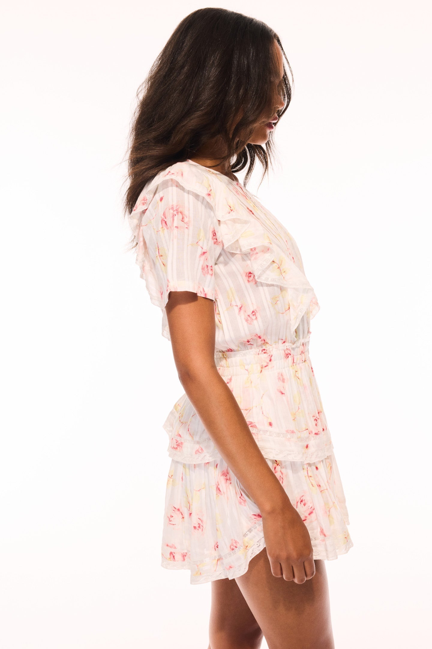 Natasha Upcycled Cotton Mini Dress - CHERRY SODA