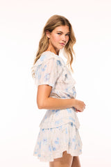 Natasha Upcycled Cotton Mini Dress - SANTA ROSA RIVER