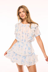 Natasha Upcycled Cotton Mini Dress - SANTA ROSA RIVER