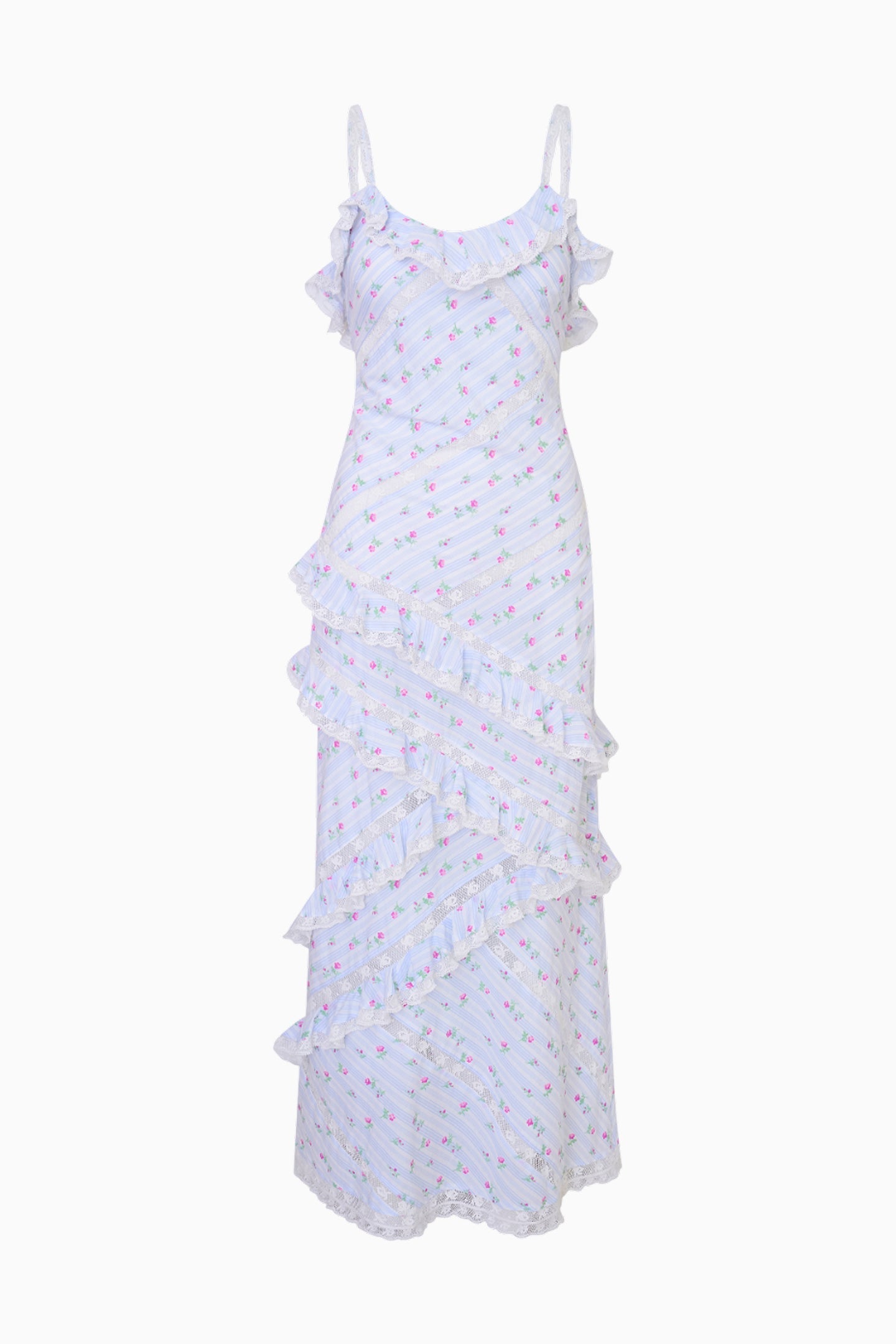 Nocelle Cotton Ruffle Maxi Dress