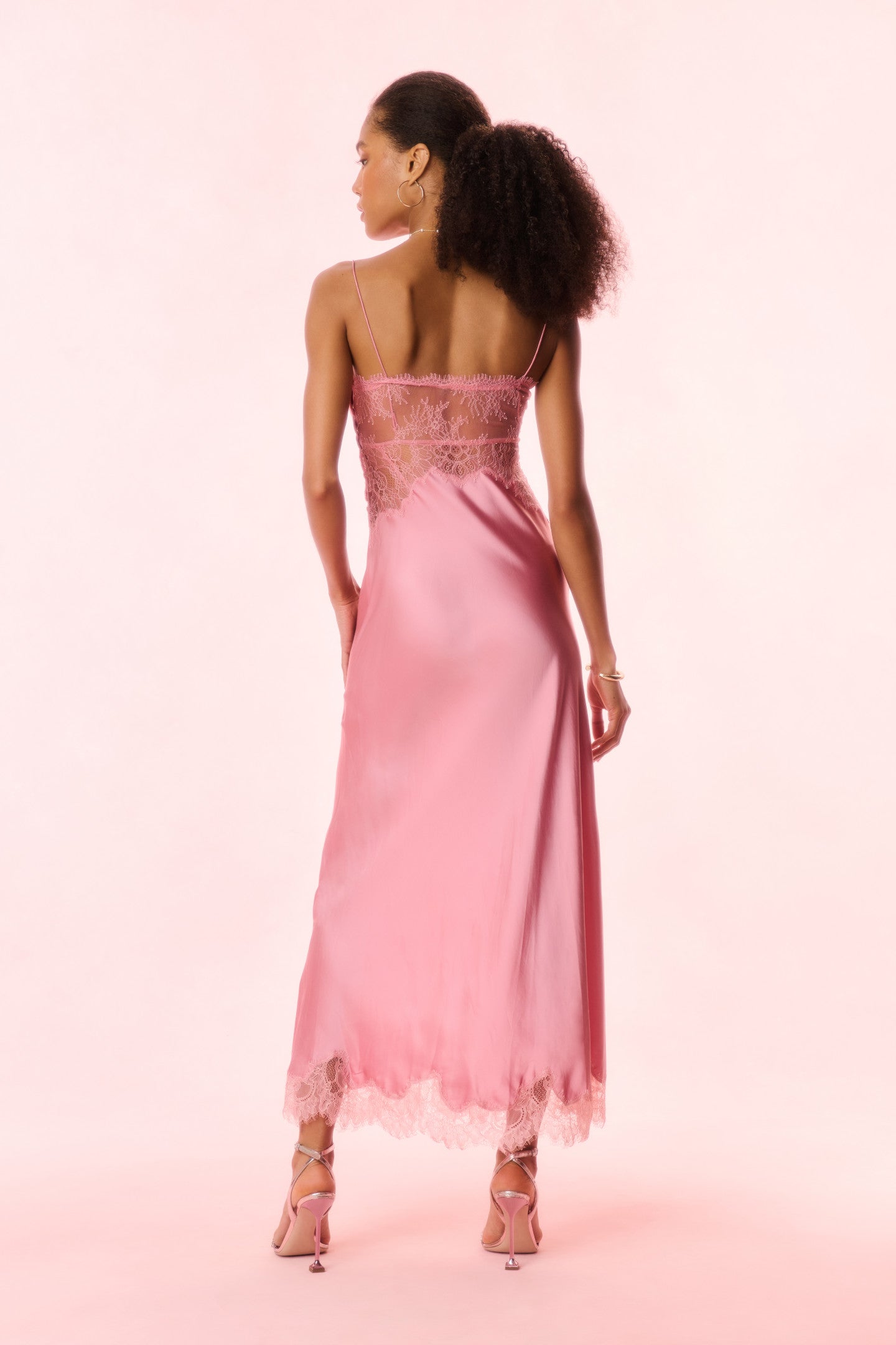 Orianna Silk-Blend Maxi Slip Dress