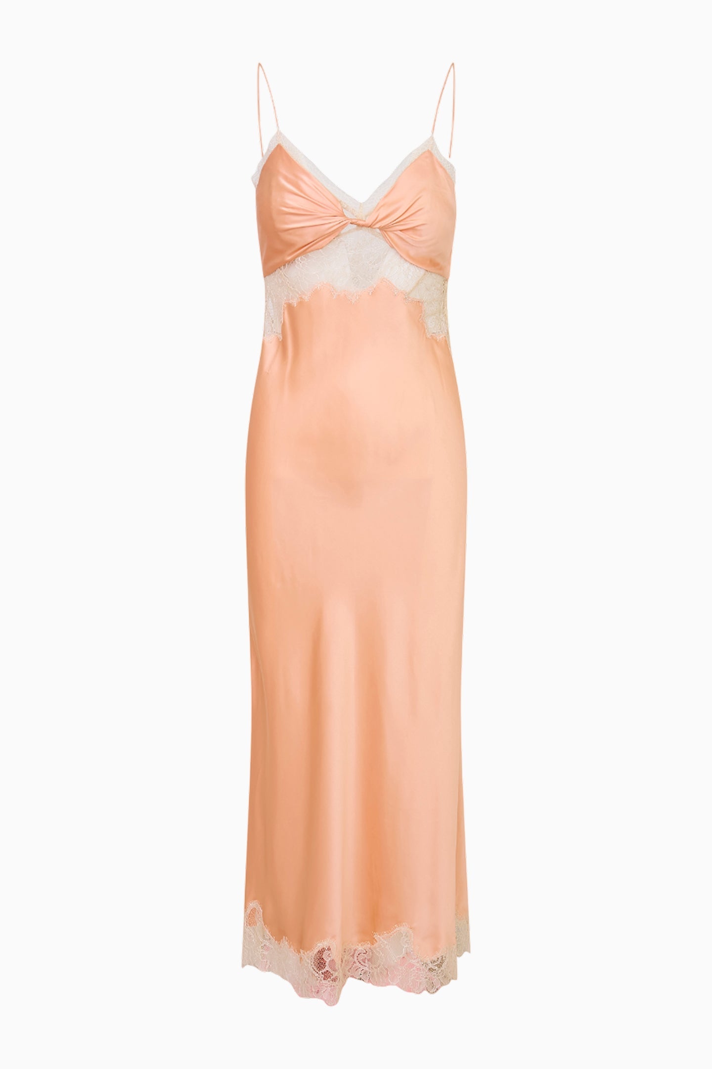 Orianna Silk-Blend Maxi Slip Dress - PECHE