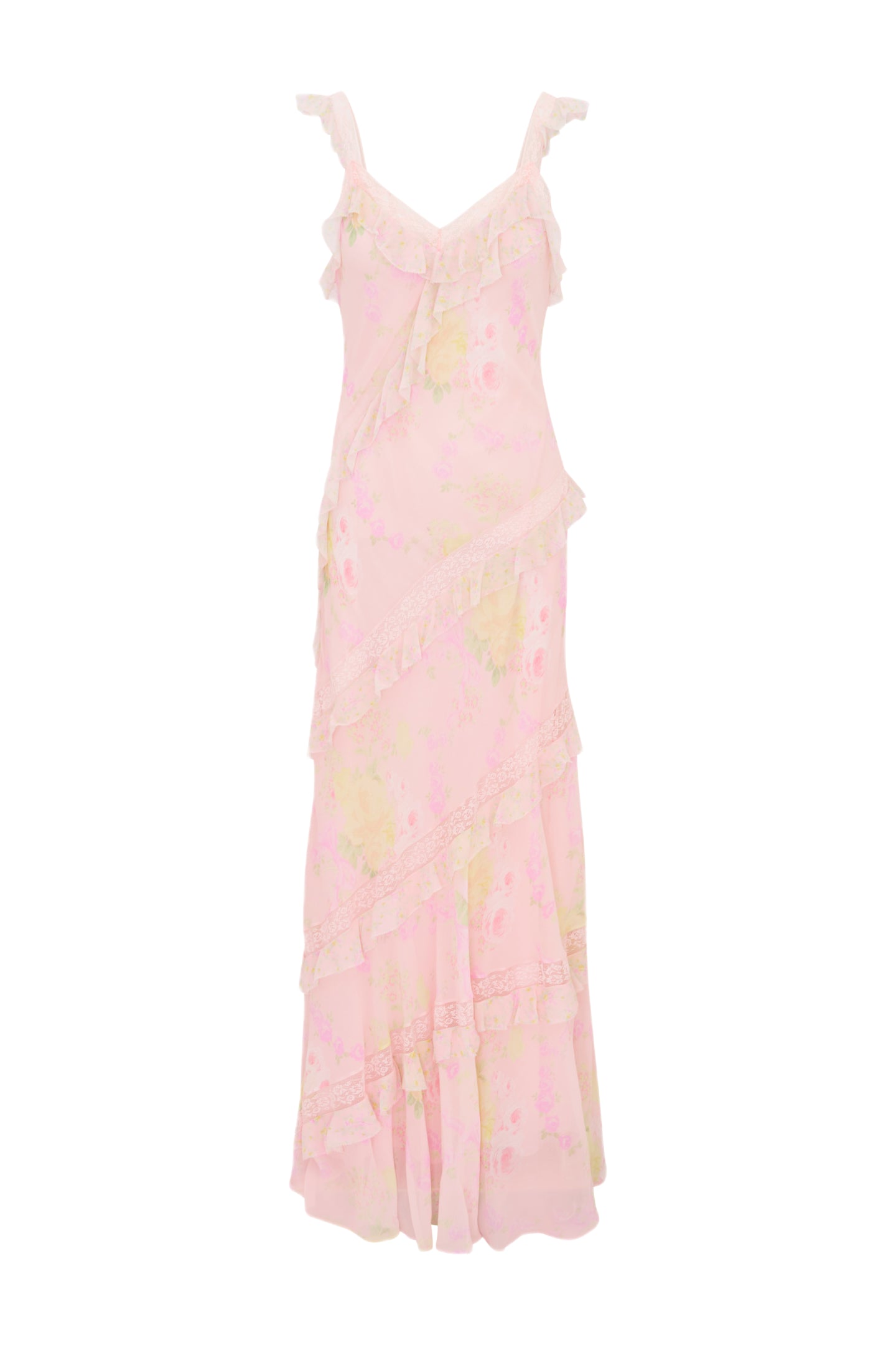 Radiance Floral Ruffle Maxi Dress