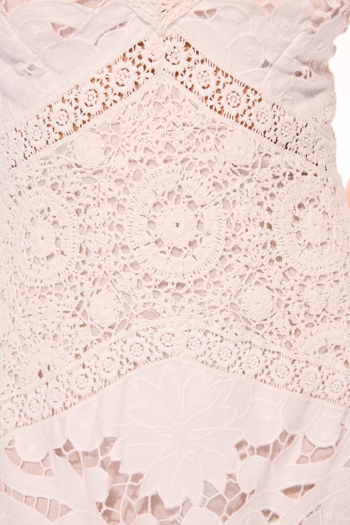 Revoires Crochet Maxi Dress