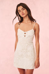 Rosalisa Cotton Doiley Lace Mini Dress
