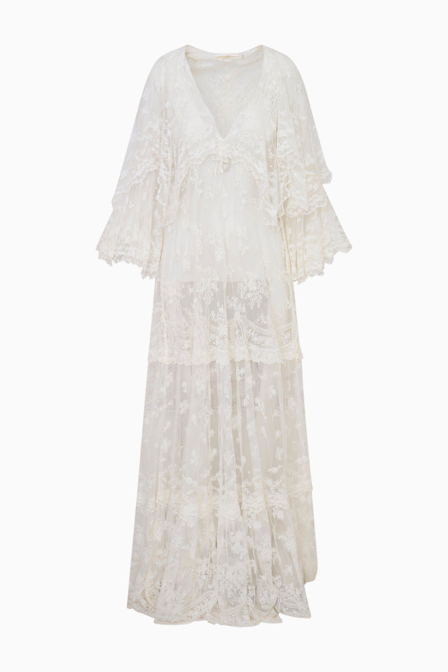 Roylan Lace Mesh Maxi Dress