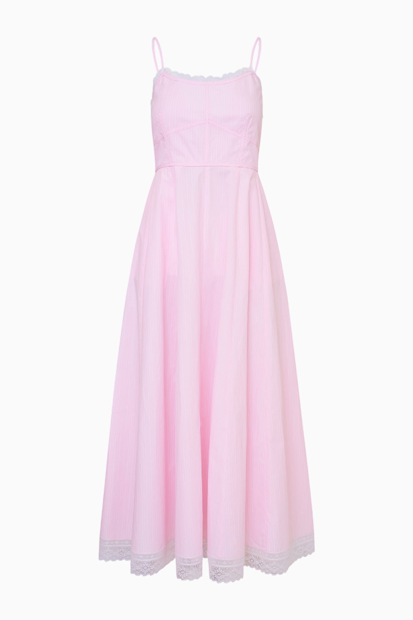 Sandara Cotton Pinstripe Midi Dress