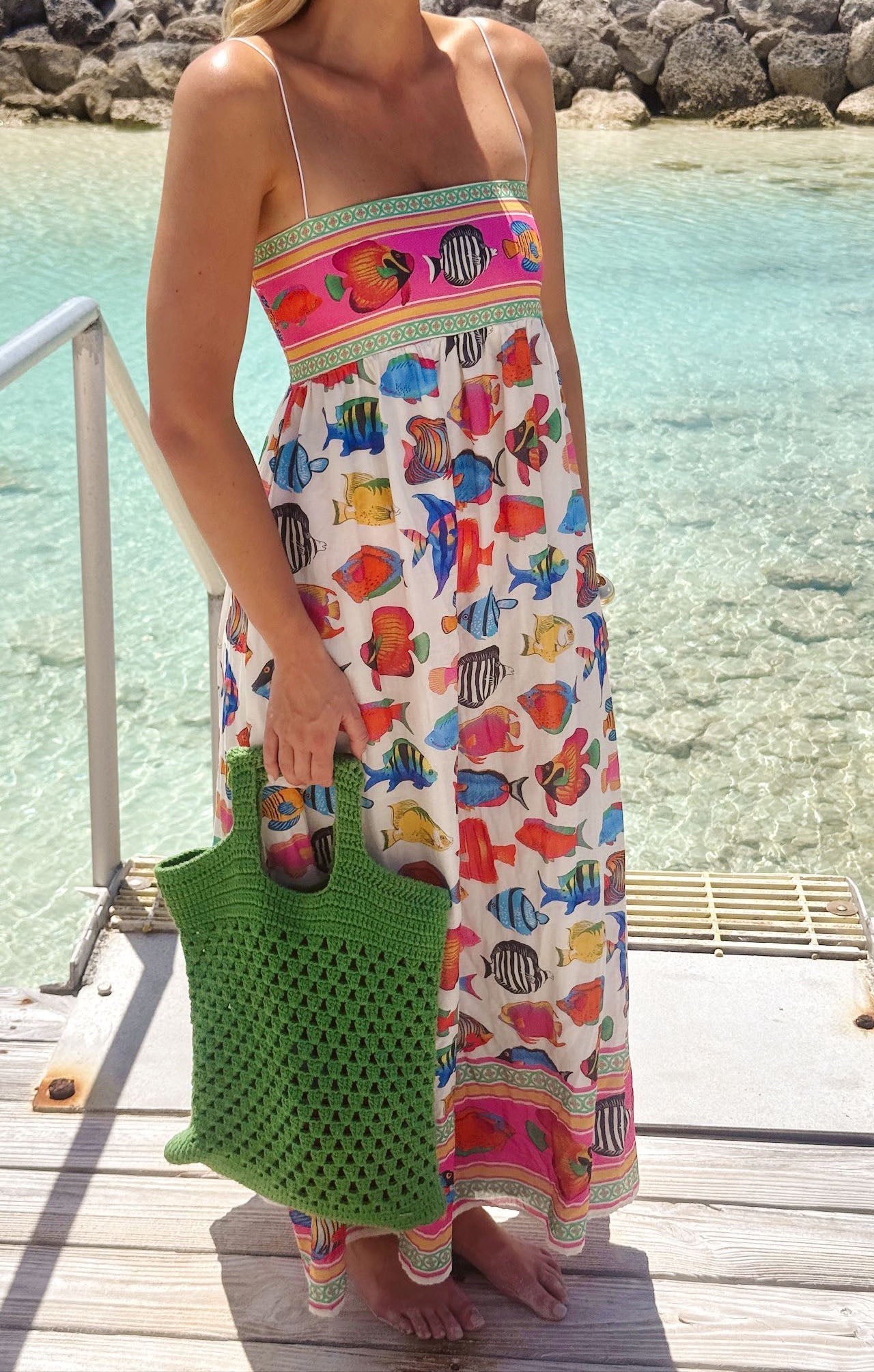 Skylar Maxi Dress ~ Rainbow Reef