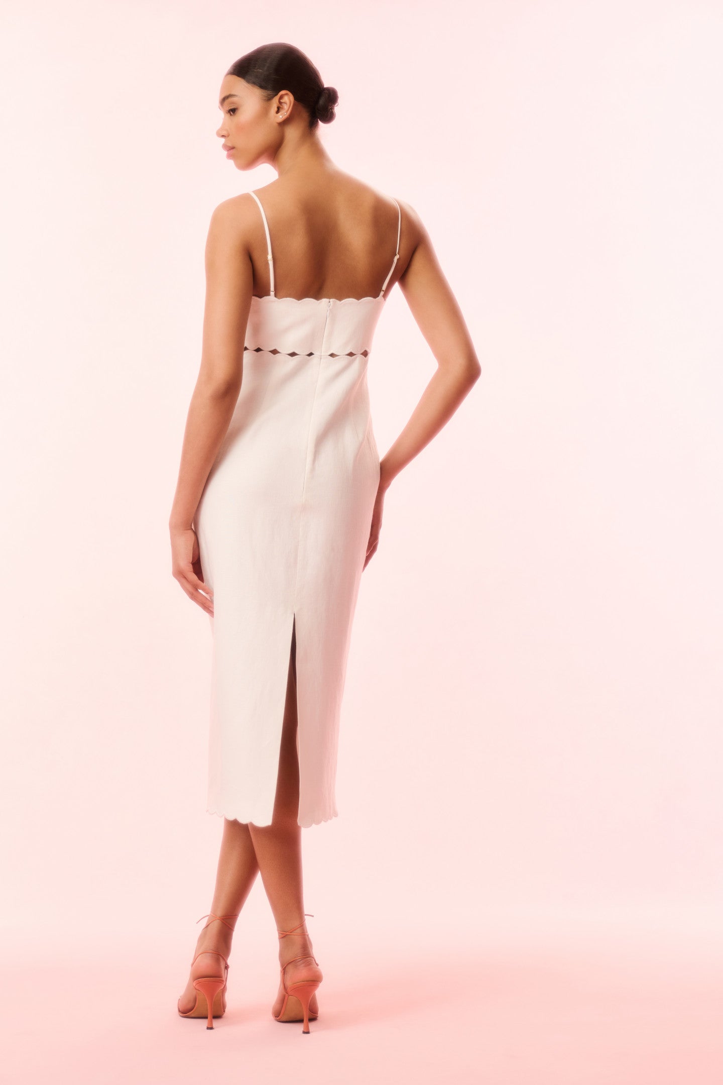 Sydelle Linen Cut-Out Midi Dress