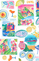 Around The World Maxi Dress ~ Amalfi Coast Linen