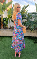 Mia Midi Dress ~ Painterly Meadows