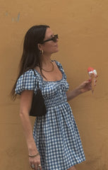 Esme Mini Dress ~ Blue Bounty Gingham