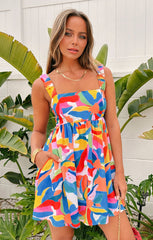 Fling Mini Dress ~ Rainbow Pop