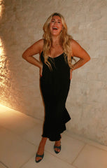 Uptown Slip Dress ~ Black