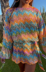 Sure Thing Mini Dress ~ Wavy Sequins