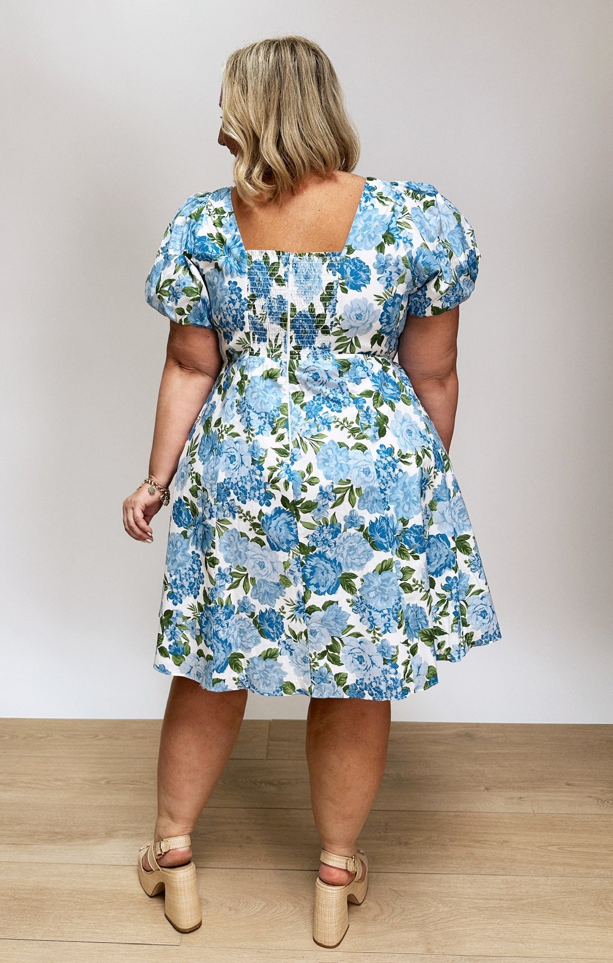 Mia Dress ~ Cottage Floral Blue
