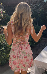 Lady Corset Mini Dress ~ Garden Romantic