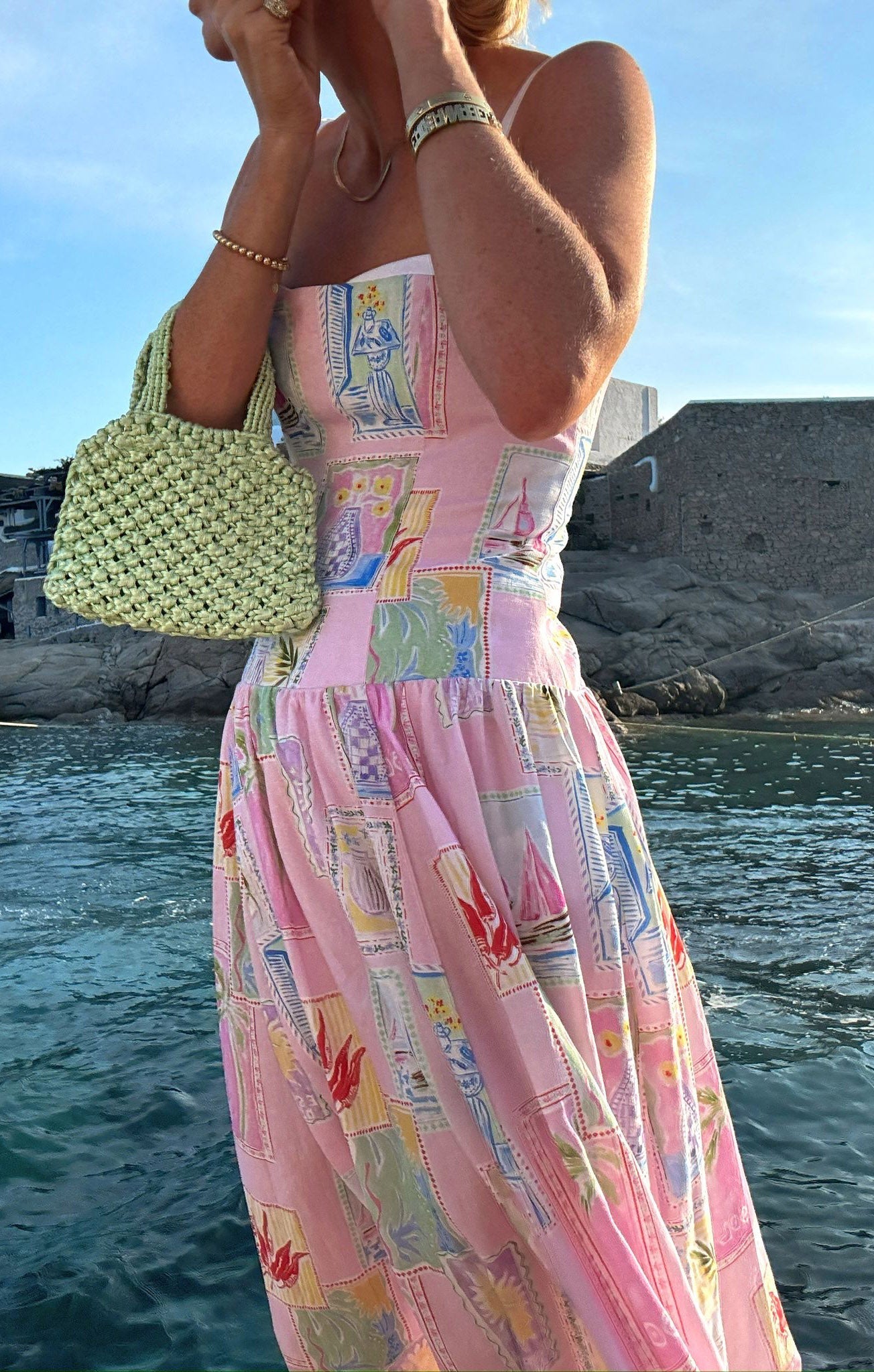 Hepburn Midi Dress ~ Summer Soleil Linen