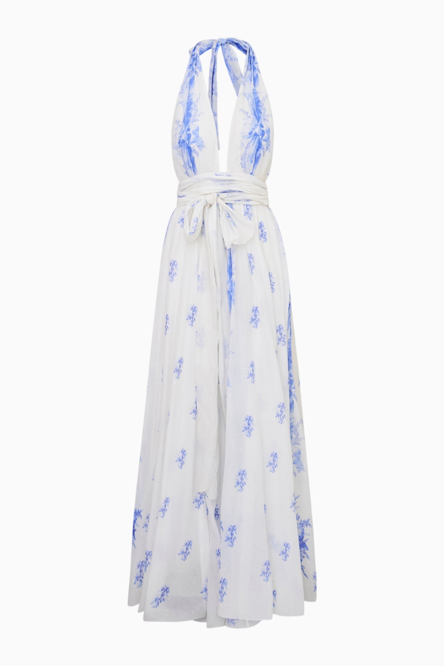 Lilah Cotton Halter Gown