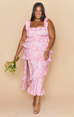 Greta Dress ~ Blushing Floral Stretch