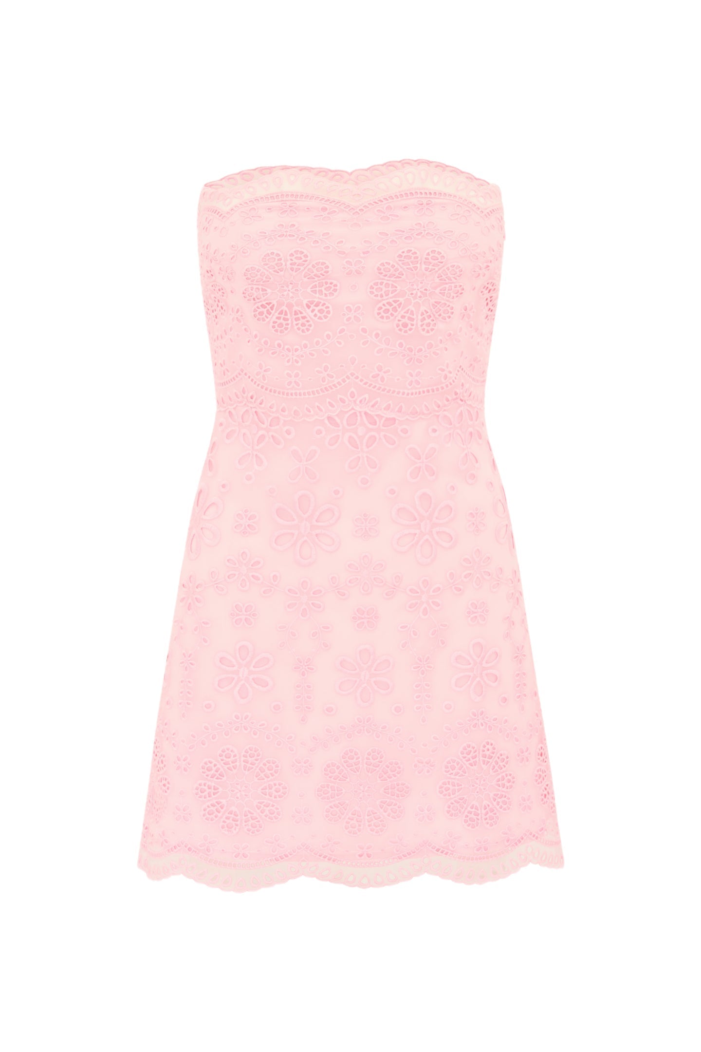 Vailia Organza Eyelet Mini Dress