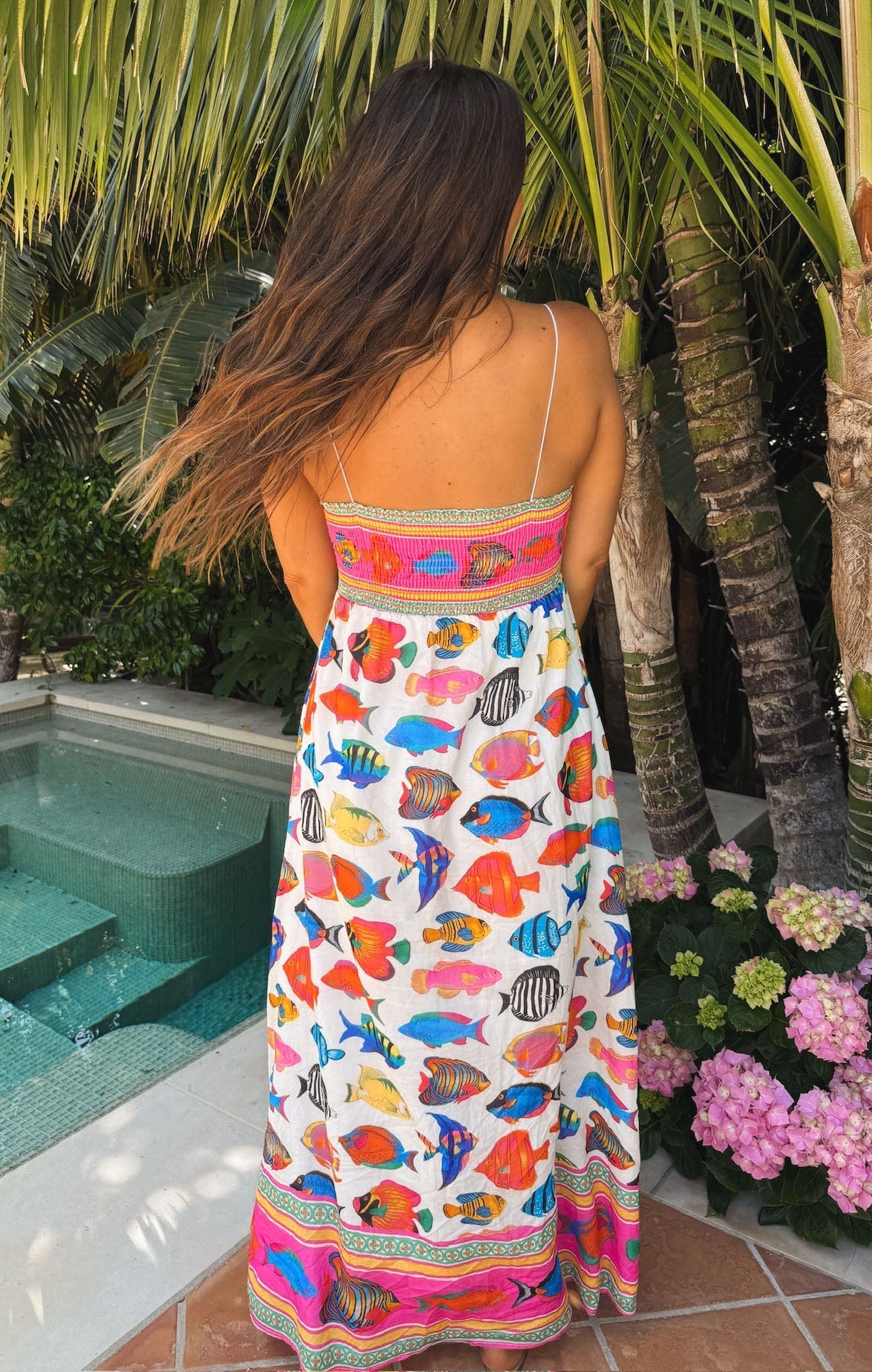 Skylar Maxi Dress ~ Rainbow Reef
