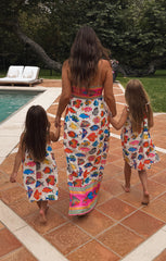 Skylar Maxi Dress ~ Rainbow Reef