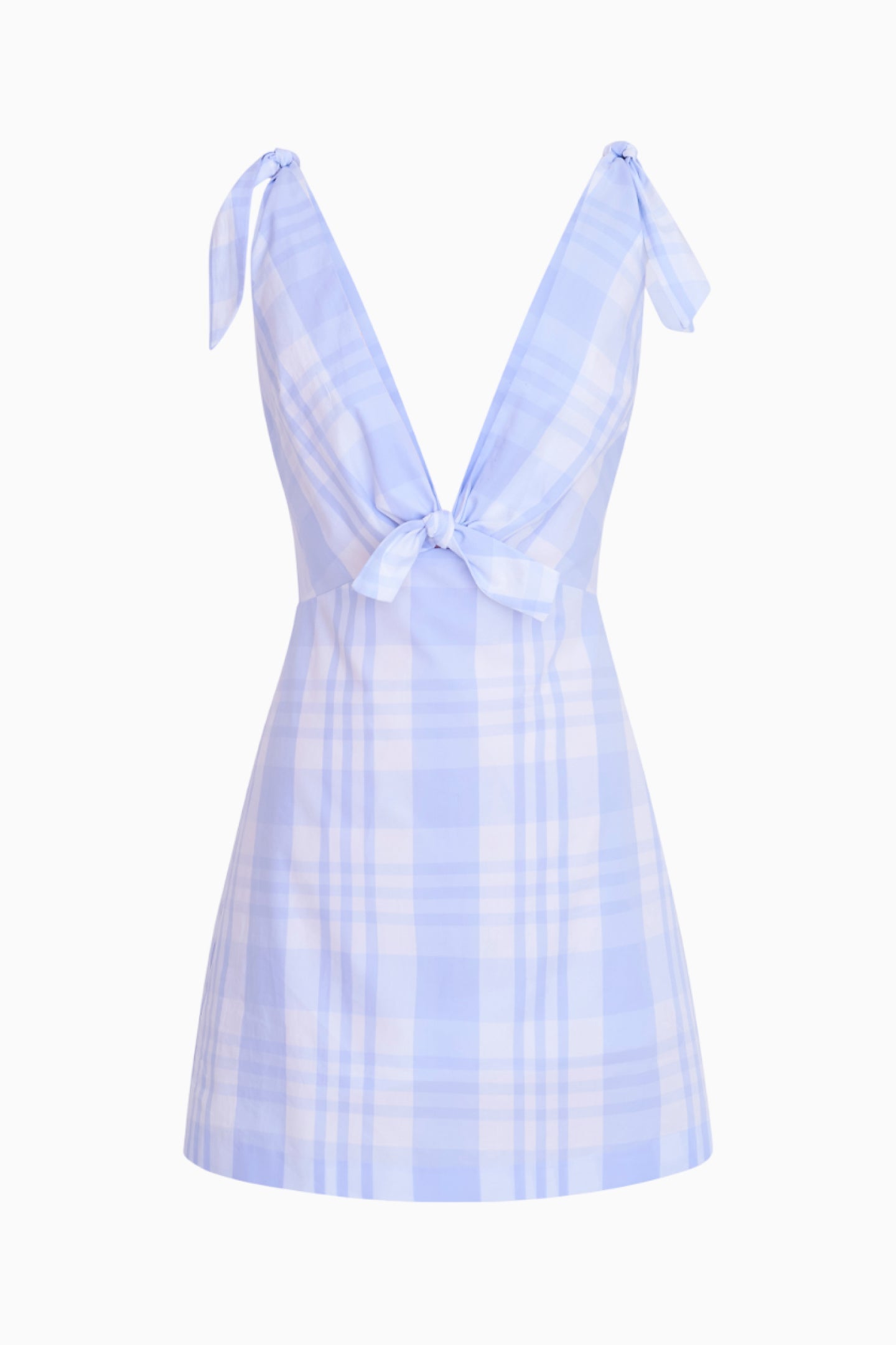 Brynnie Cotton Plaid Mini Dress