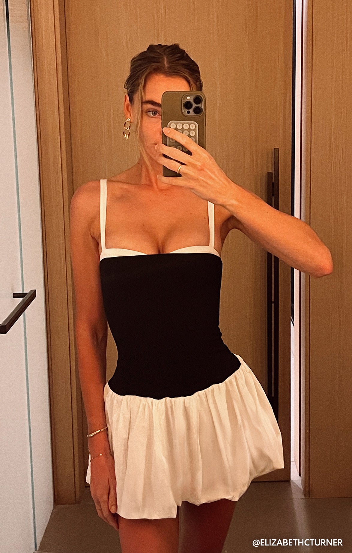 Tiffany Skort Dress ~ Black and White