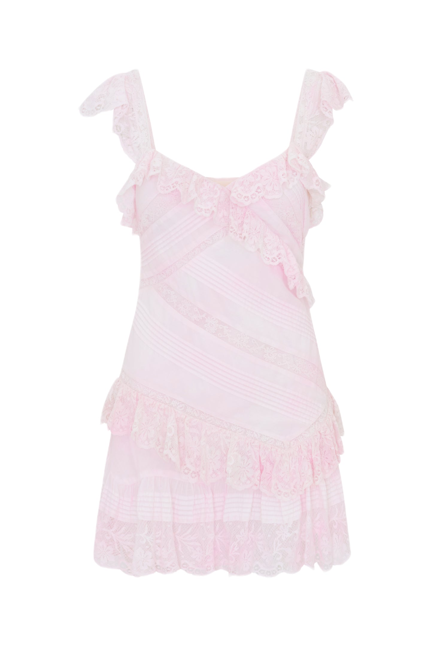 Bensley Cotton & Lace Mini Dress